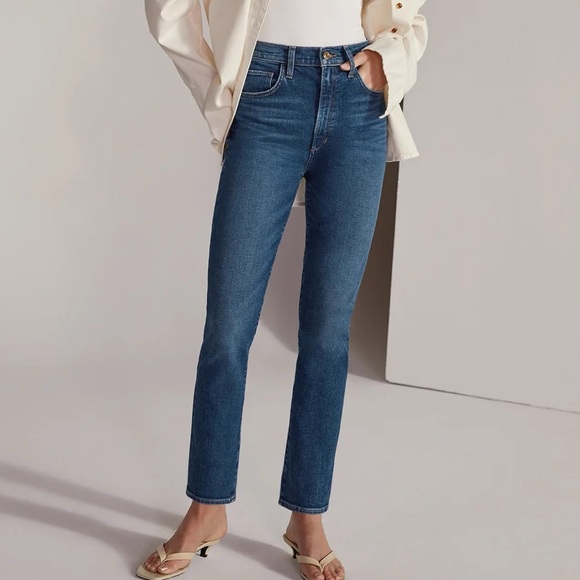 Favorite Daughter The Valentina Super High Rise Cigarette Ankle Denim Si… - Picture 2 of 7